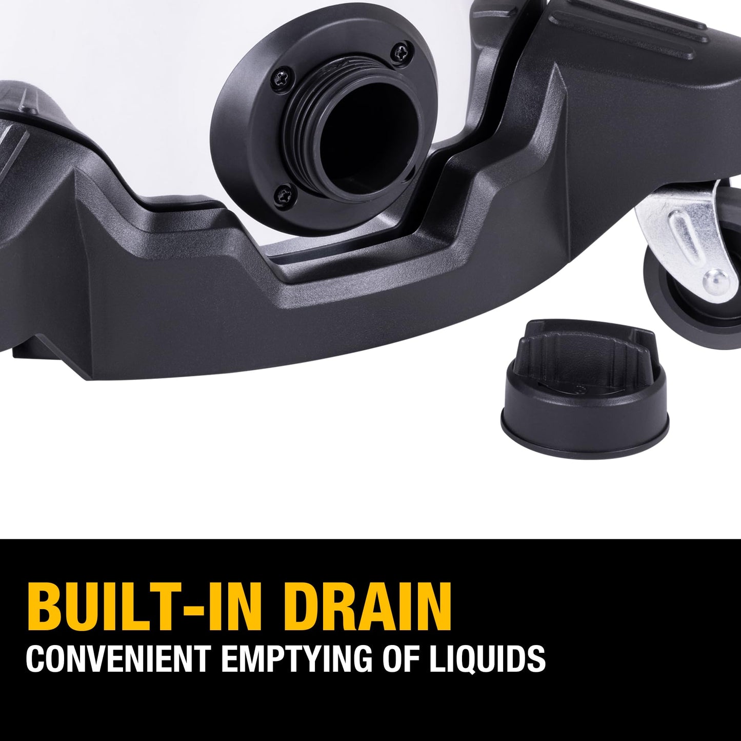 DEWALT DXV08S 8 Gallon Wet/Dry Vacuum, 4 Peak HP Shop Vacuum, Stainless Steel Tank, Silver
