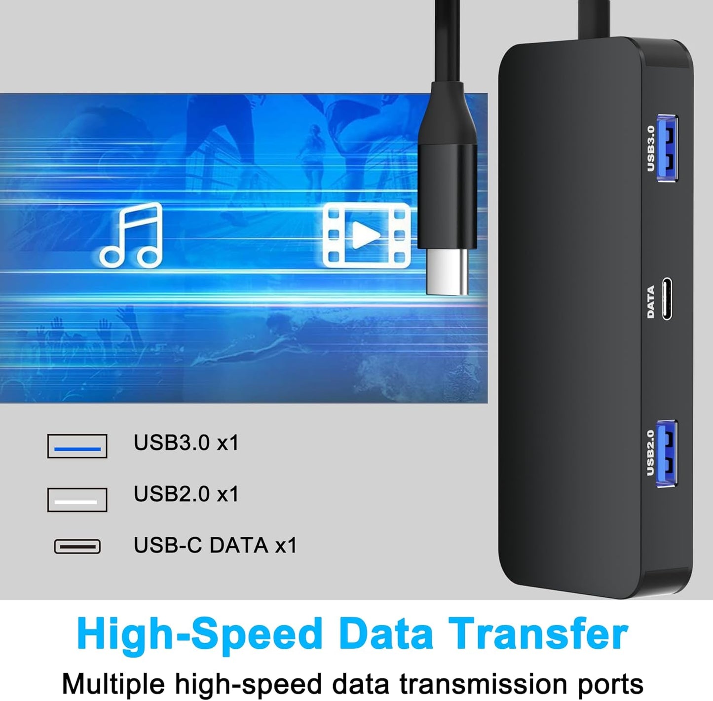 Aibilangose 2 8 1 USB C Docking Station Dual Monitor for Dell/HP/Mac Laptop, Dual HDMI Adapter for Monitors, HDMI