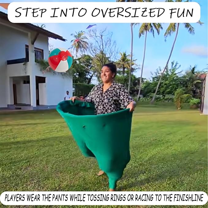 Granny Pants Yard Game, Granny Pants Outdoor Game, YardGames for Adults, with Bouncy Balls and Pump, Field Day Games for Adults, for Birthdays, BBQs, Beach and Backyard Games