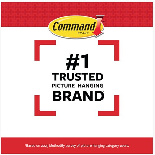 Command 5 lb Universal Picture Hanger - Damage-Free Home Decor Solution with 3 Frame Hangers & 6 Strips