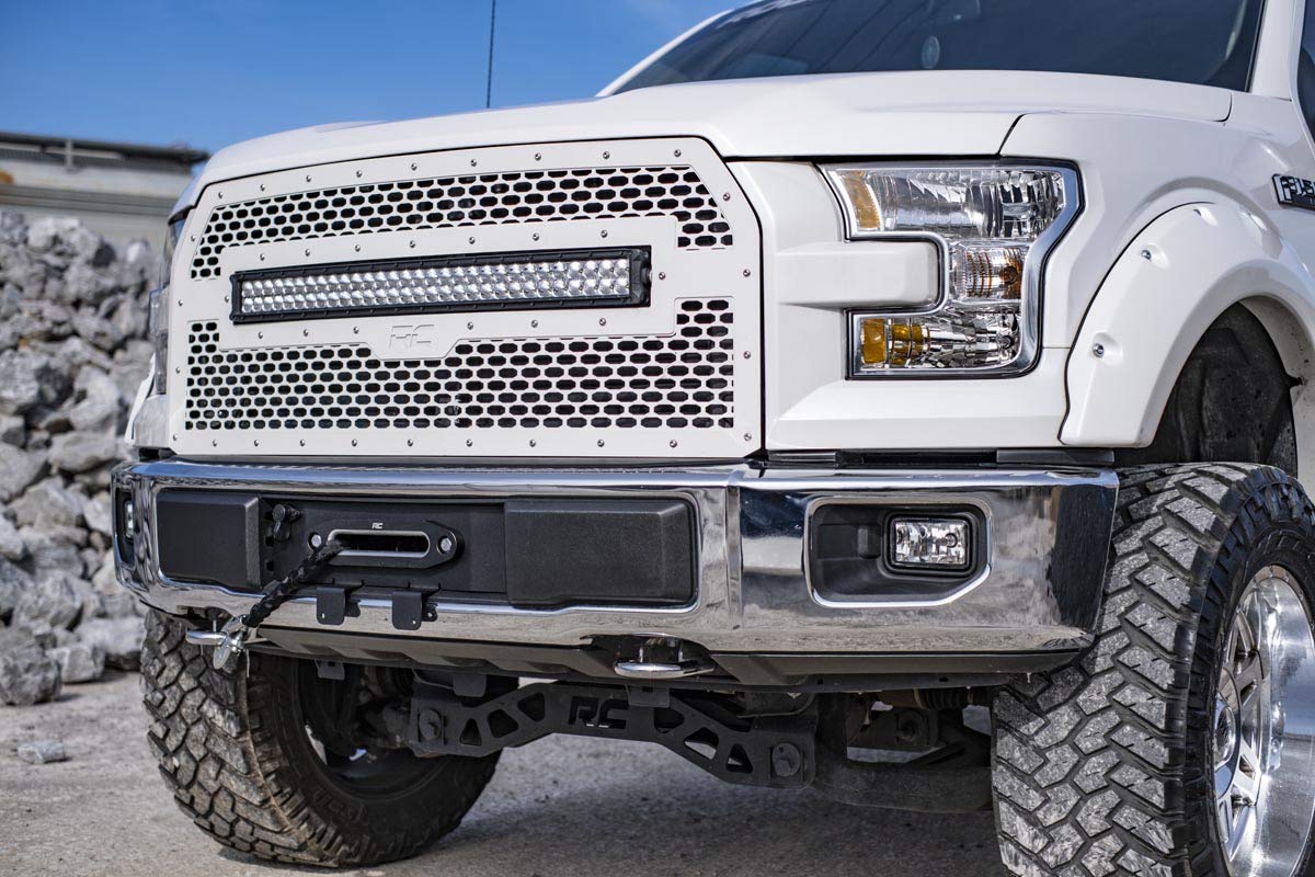 Rough Country Hidden Winch Mounting Plate for 2015-2020 Ford F-150 | V8-51007
