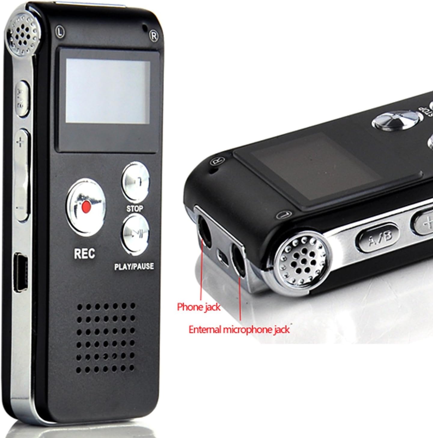 2015 4G 4GB 650HR MP3 Cred-Deal Steel New Digital Audio Voice Recorder Dictaphone Player FM