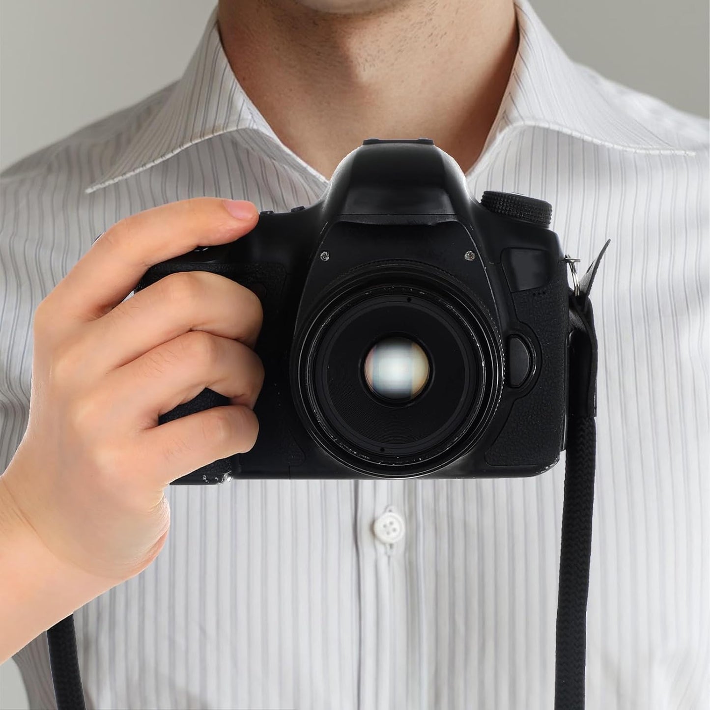 FdcZeyxior 105cm Rope Camera Strap, Camera Neck Strap, Nylon Climbing for Round Hole Interface DSLR SLR Mirrorless