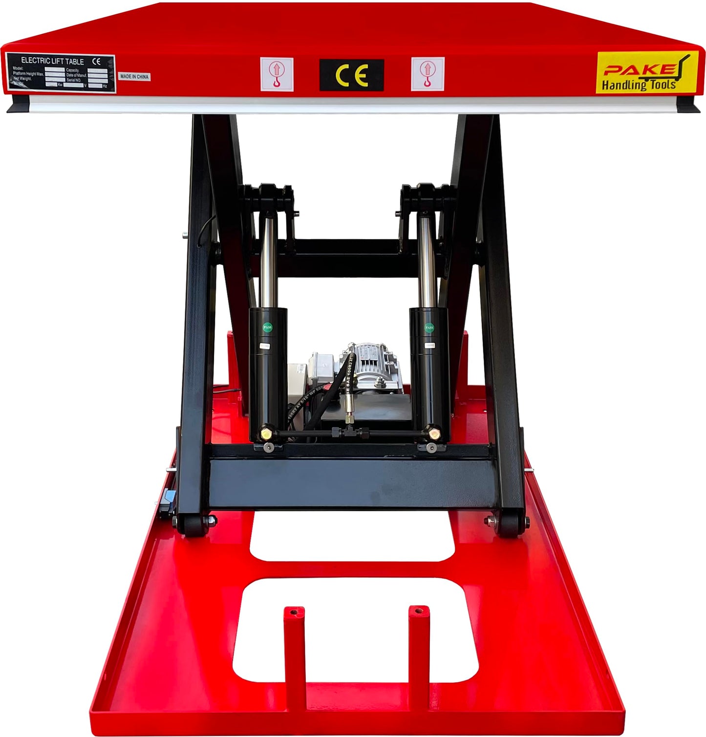 Electric Hydraulic Scissor Lift Table, 4,400 lb. Capacity, 51" x 33-1/2"