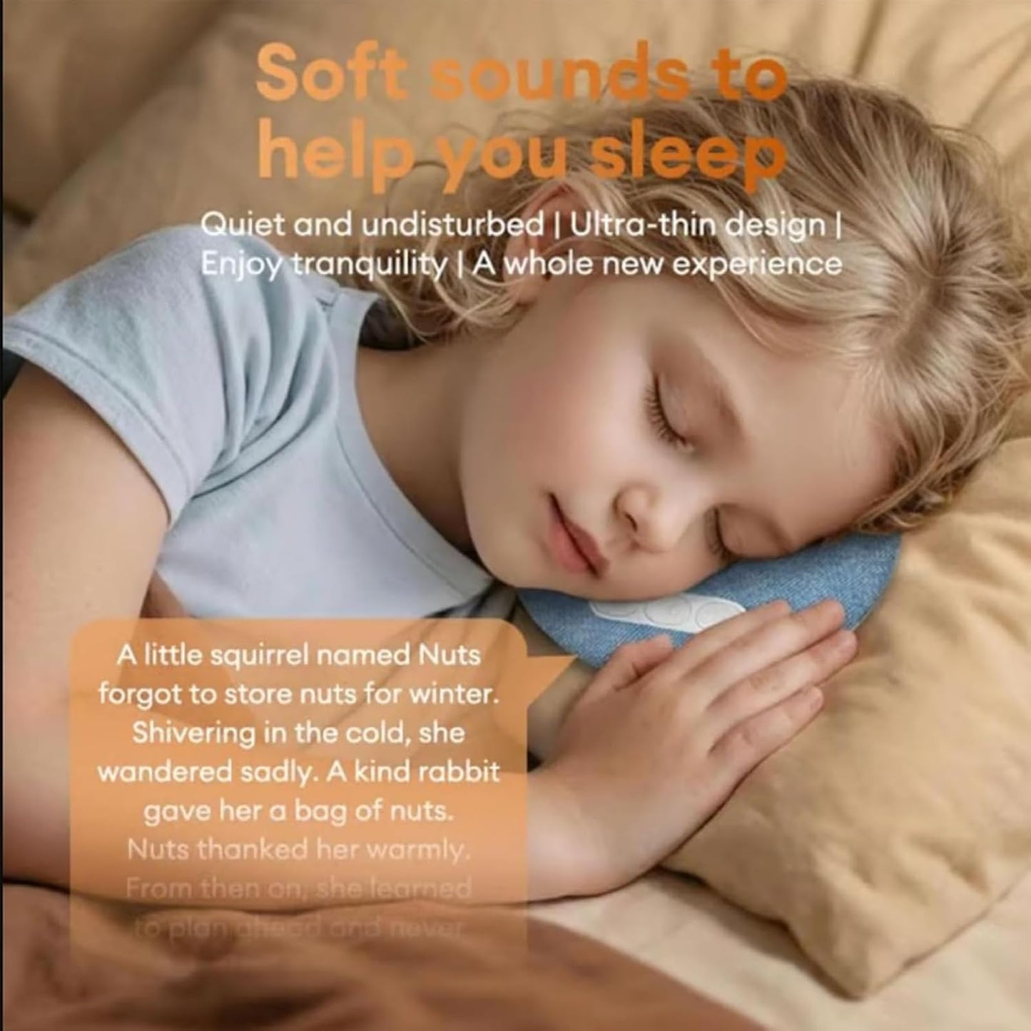 MENLINDIN (2pc) Bluetooth Pillow Speaker, Sleep Pillow Speaker, Mini Portable Under Pillow Speaker with White Noise