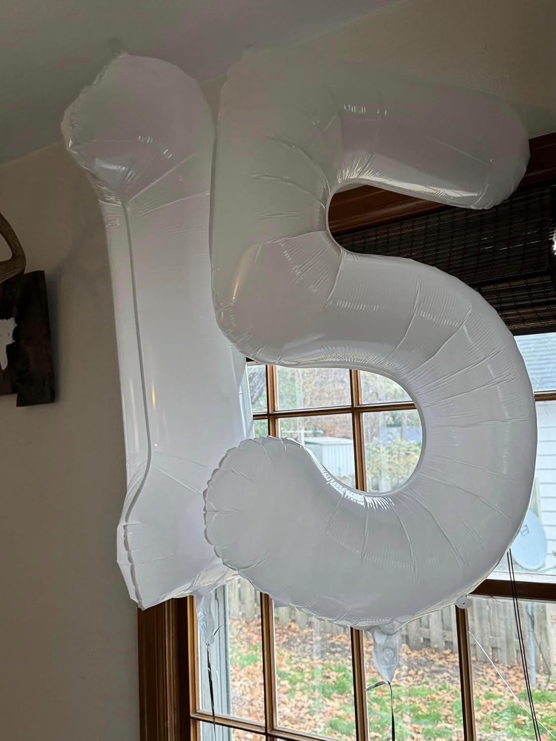 Number 15 Balloon - 40 Inch White Birthday Decoration for 15th Party Supplies | Perfect for Girls & Boys