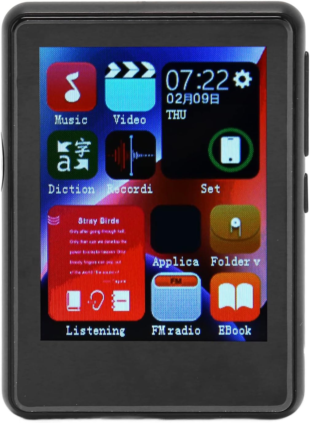 SUNGOOYUE MP3 5.0 2.4 Inch SABRE9018Q2C MP3 4GB 256GB Player, Bluetooth with Full Touch Screen, ESS DAC Decoder