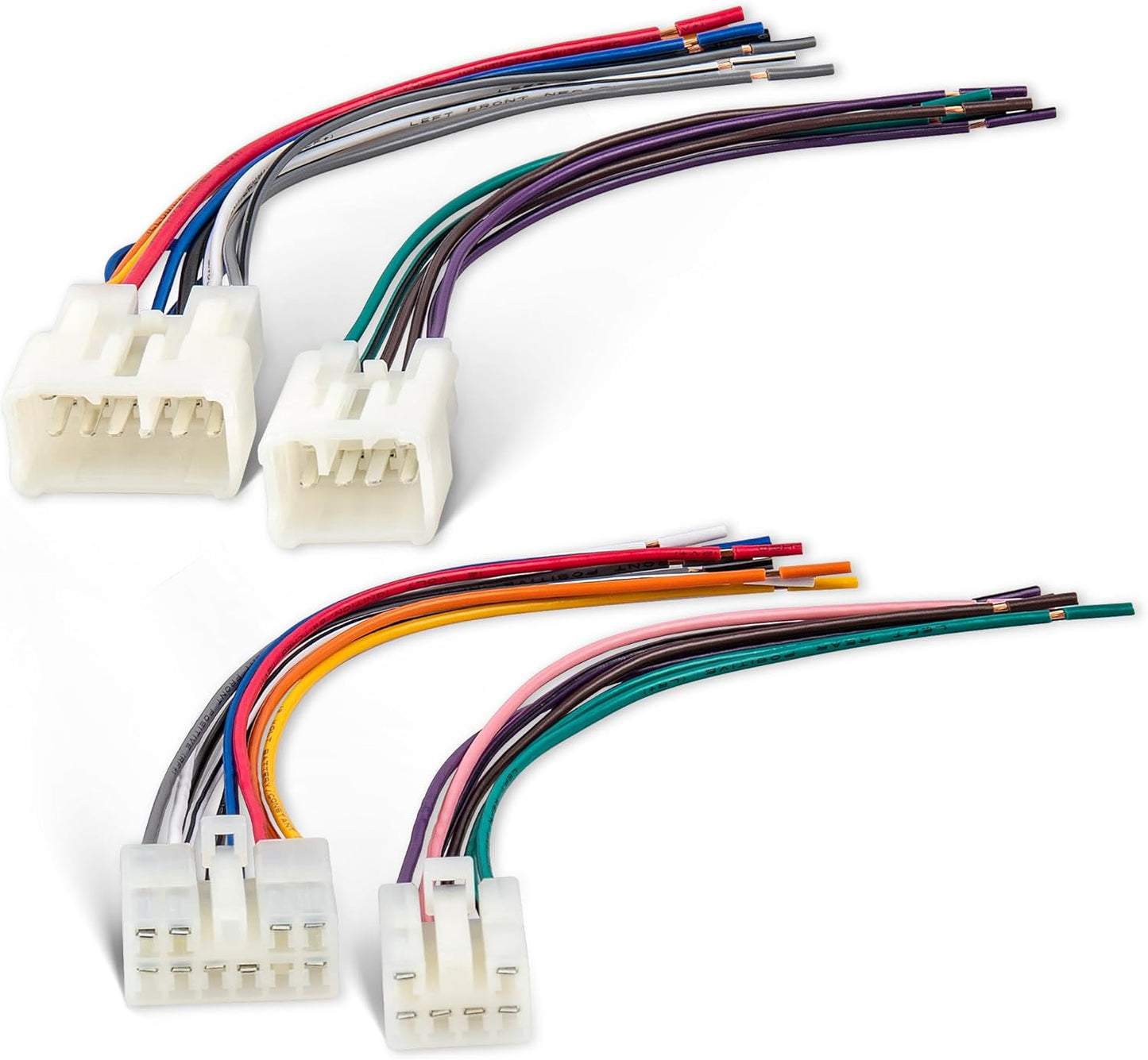 2010-2019 Subaru/1992-2019 NuIth Radio Wiring Harness Compatible with Toyota Non-JBL System, Male+Female Stereo Wiring