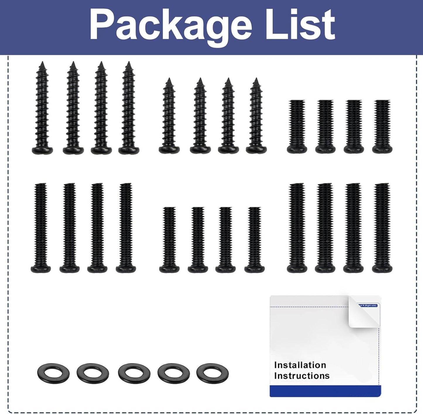Yaotieci 32" 40" 43" 50" 55" 58" 60" 65" TV Mount Screws for Vizio TV Legs Screws, TV Stand Screw for Vizio TV