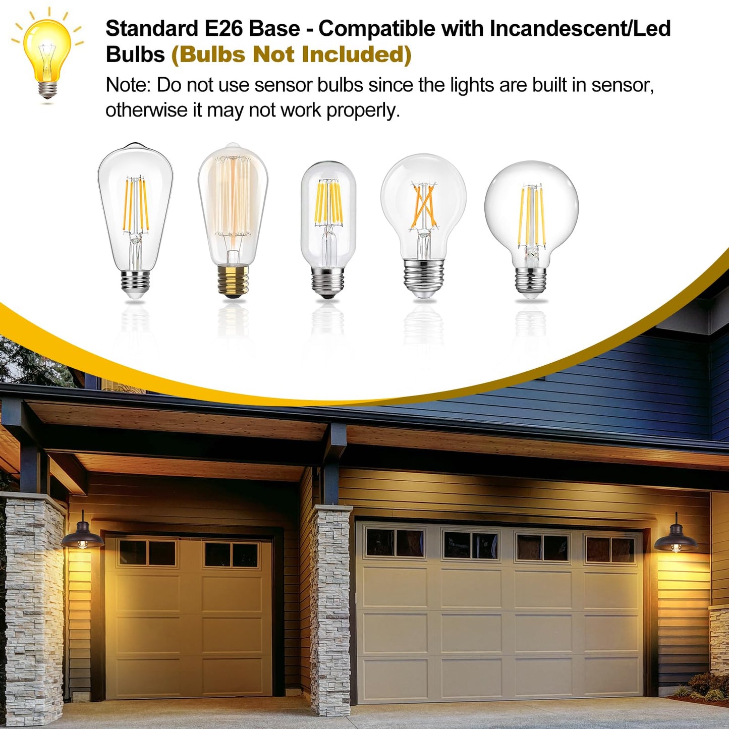 TOBUSA Outdoor Wall Lights, Waterproof Gooseneck Barn Sconces, 11.5 inch, Oil-Rubbed Bronze, Model B11023PP(2PK)