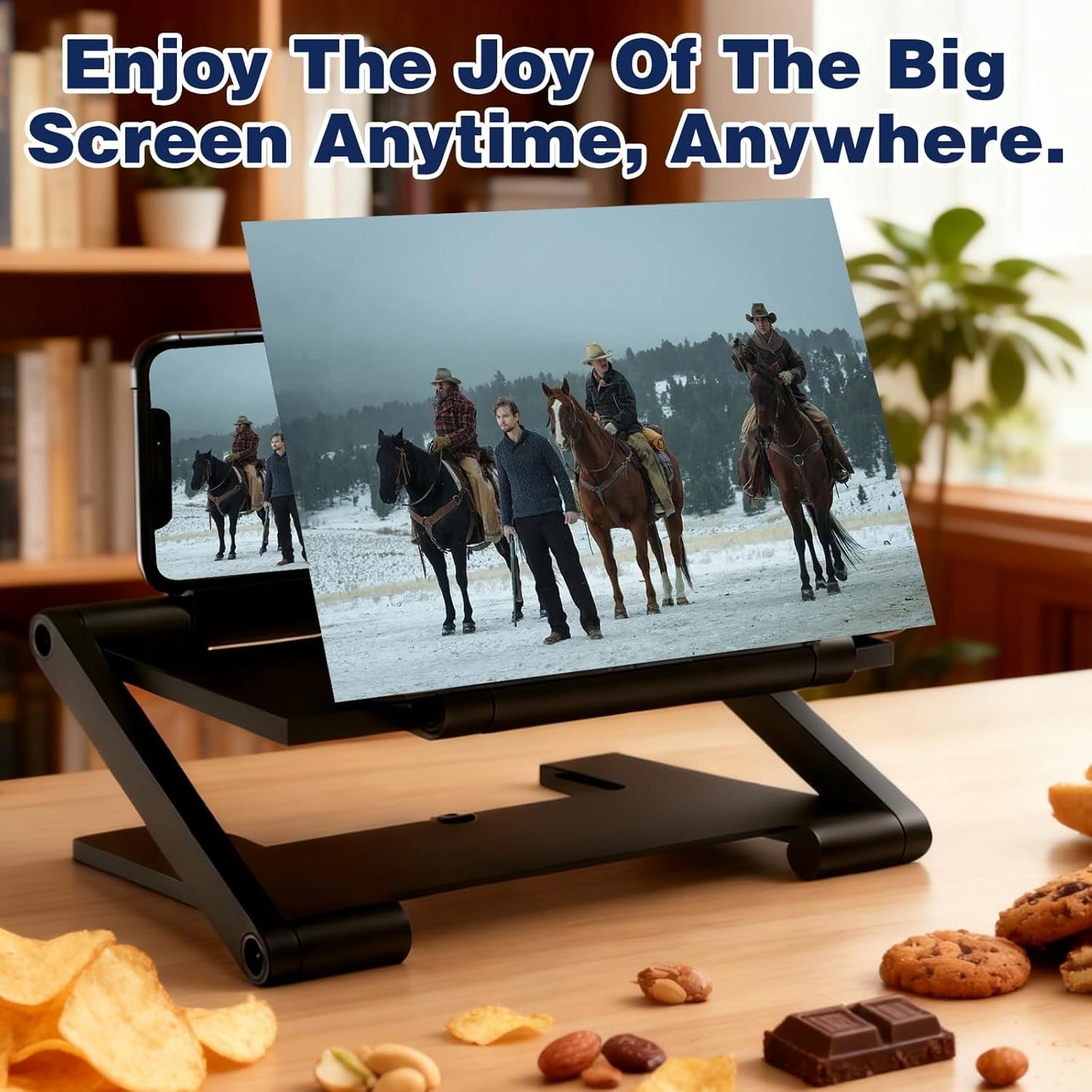 BSonata 2026 3D New Screen Magnifier Version, HD Mobile Phone Magnifier Projector Screen, Portable Foldable Phone
