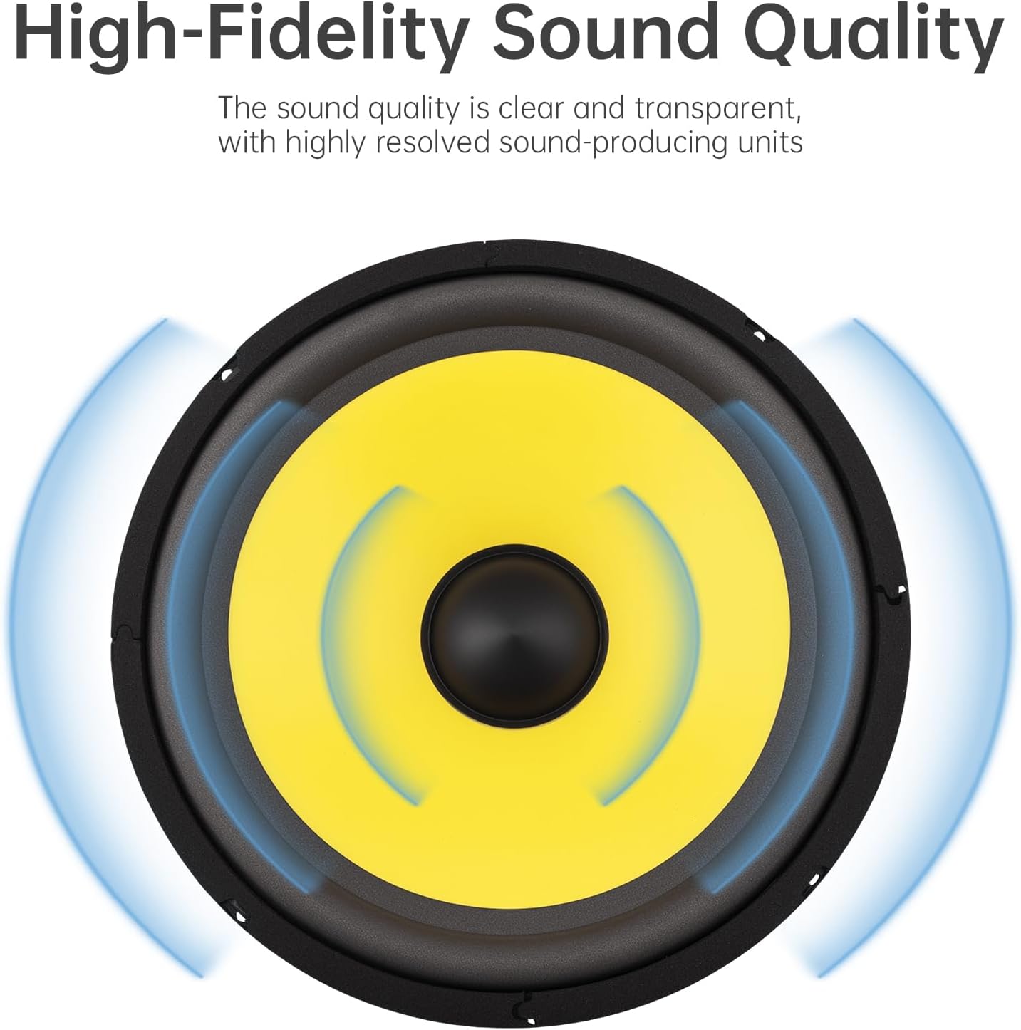 DriSentri 10 Inch Bass Loudspeaker Woofer Speaker, Car Speakers Wide Frequency Response Car Audio Stereo Speaker