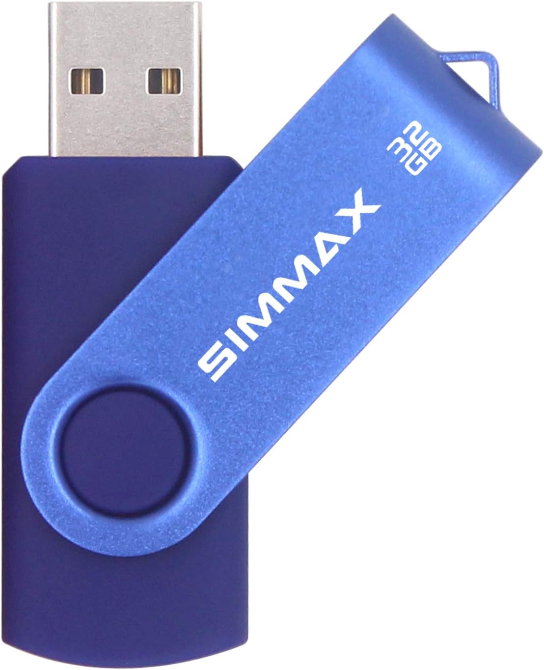 SIMMAX 3 Pack 32GB 2.0 (32GB Memory Stick USB Flash Drives Swivel Thumb Drive Pen Drive Pink Blue Green)