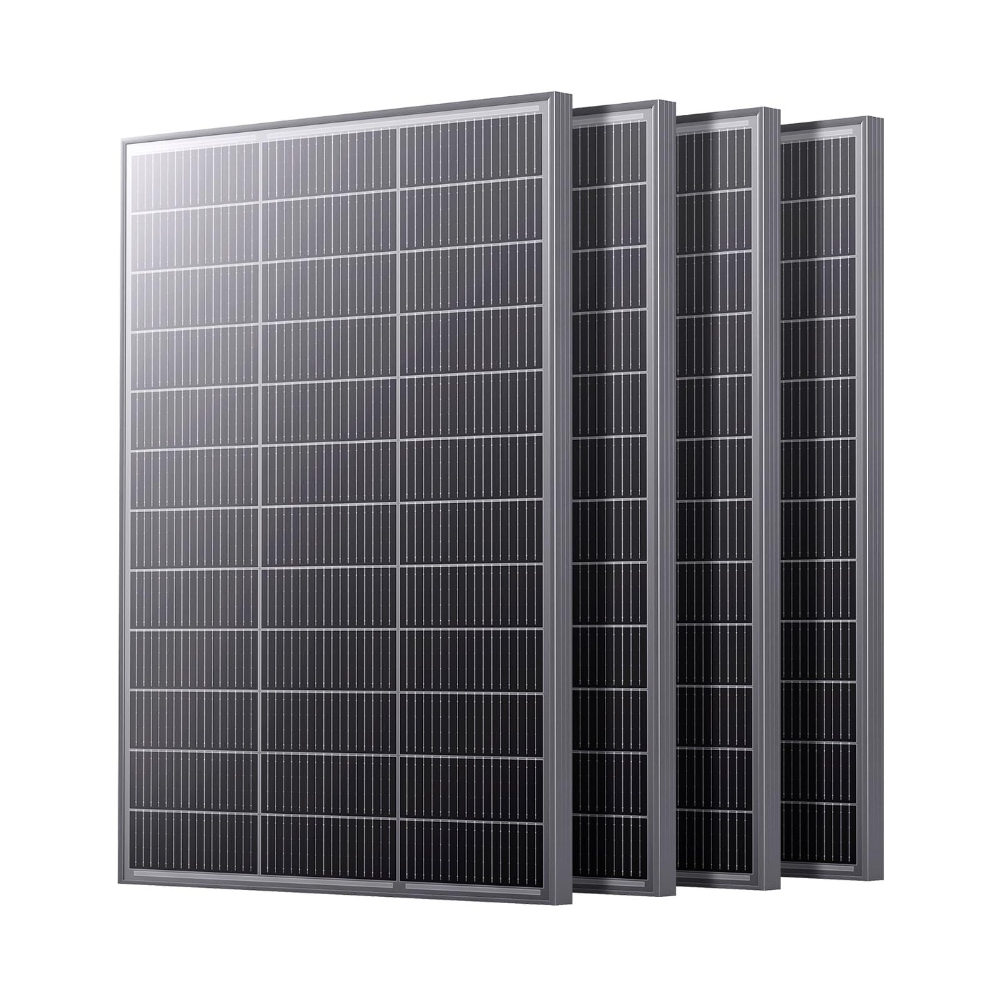 Callsun N-Type 16BB 400 Watt Solar Panel, 4×100W Solar Panels, 25% High Efficiency Monocrystalline PV Modules, Compact Space-Saving for 12V/24V/48V Systems, RV, Rooftop, Off-Grid & Home Backup