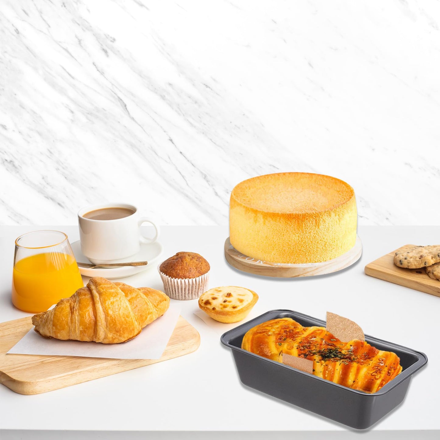 Incycall 100Pcs Loaf Pan Liners, Bread Pan Parchment Liners for Baking Toast Bread, Cakes, Banana Bread, Cookies, Brown，Ideal for Parchment Paper for Baking Loaf Pans