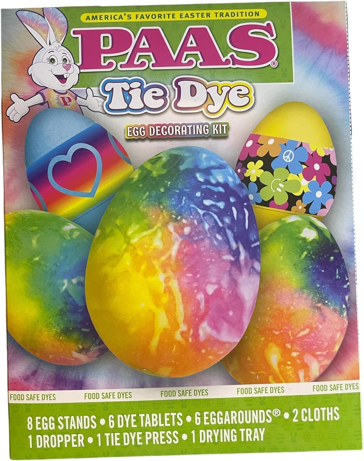 PAAS Tie Dye Easter Egg Decorating Kit - Create Vibrant Easter Eggs | Fun for All Ages