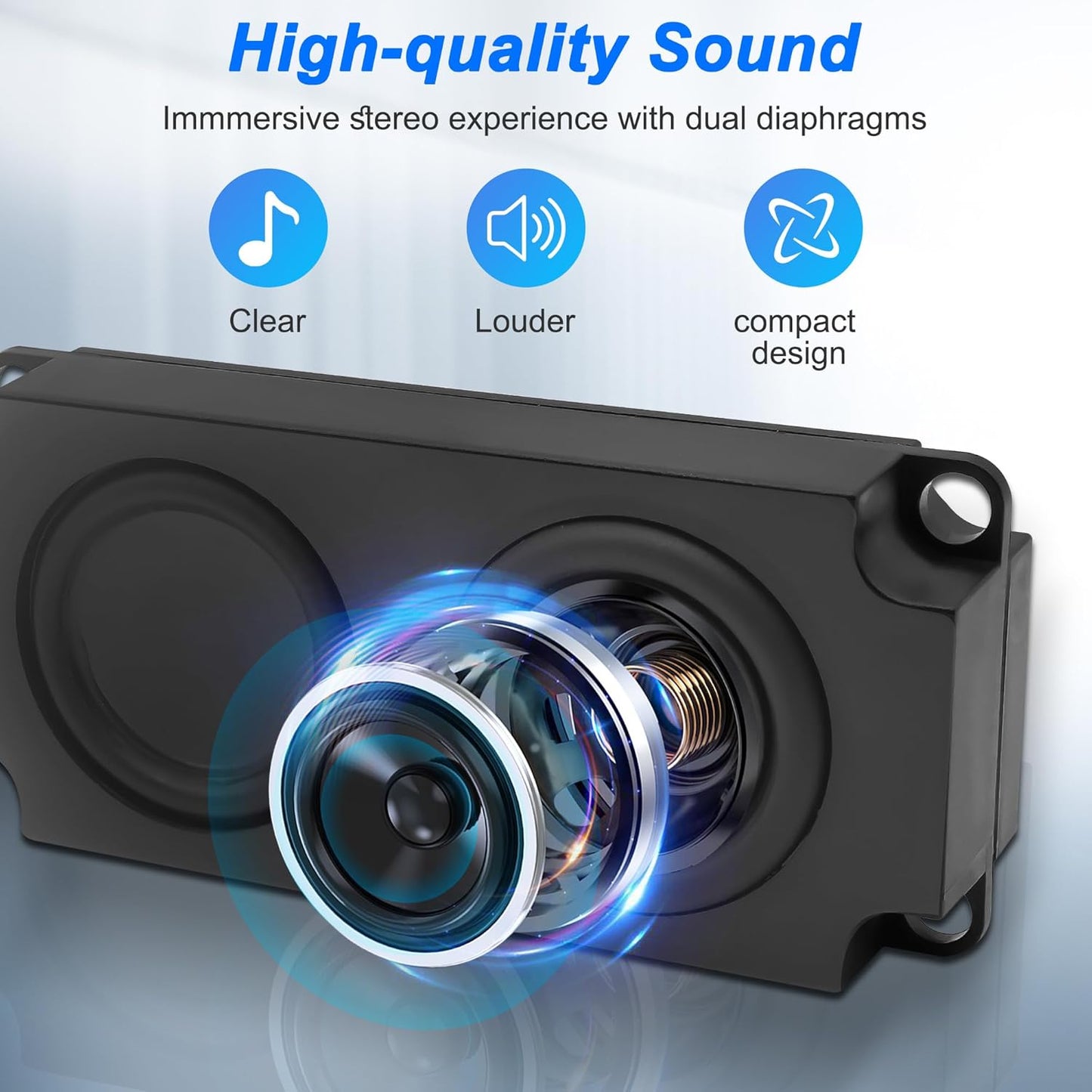 XMSJSIY 3W Phone-1 USB Type C Computer Speaker Laptop Speaker Portable Plug-in External Speaker for Desktop PC Laptop