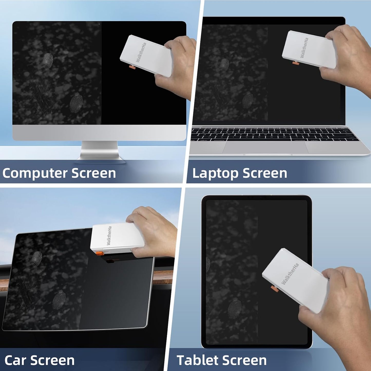 WalktherHa Keyboard Cleaner Laptop Cleaning Kit, All in One Keyboard Cleaning Kit with Car Screen Cleaner Spray