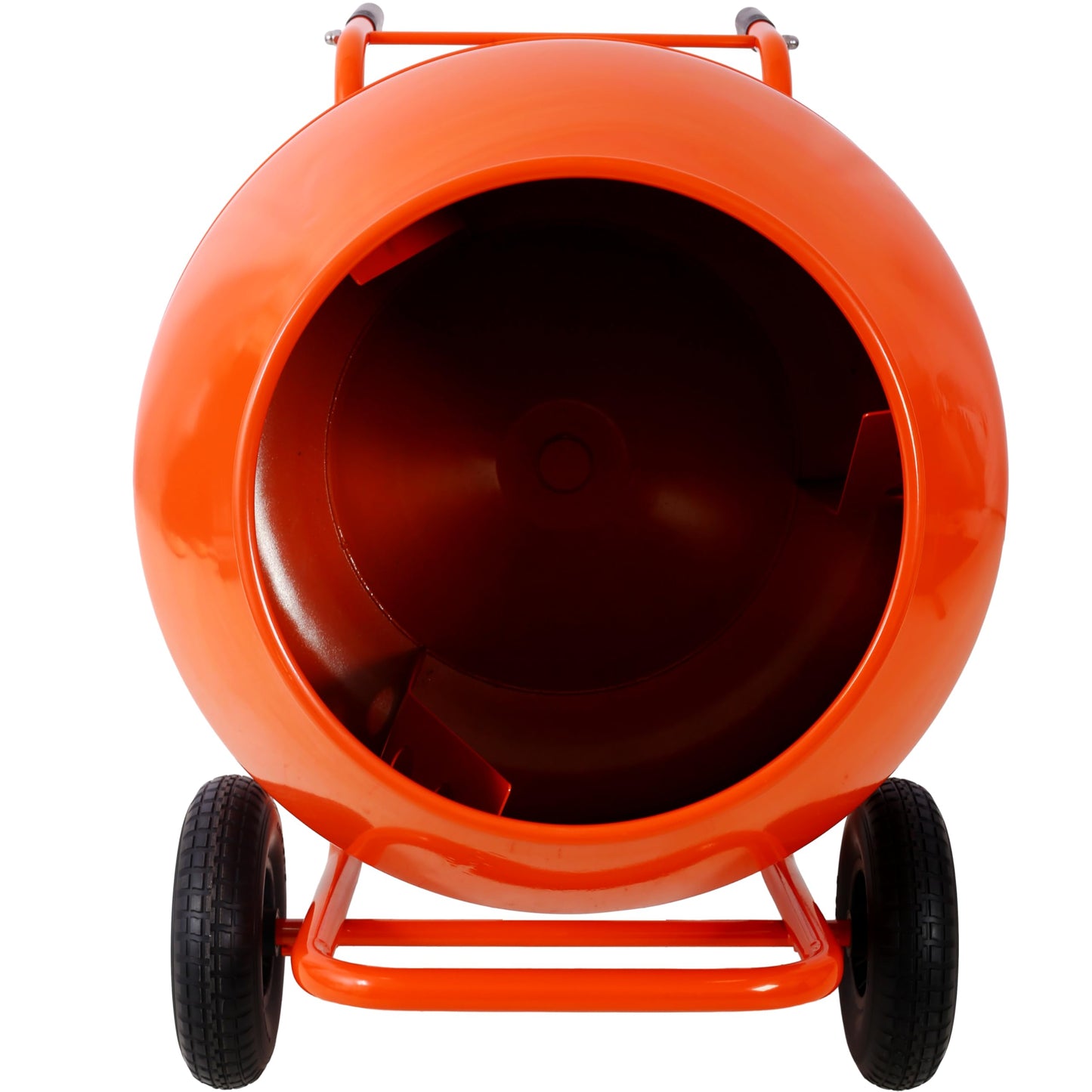 Cement Mixer 8 Cu.Ft. 224L Portable Electric Poly Drum Concrete Mixer, Heavy Duty Power Cement Mixing Machine for Mortar, Stucco and Fodder - 115V-60HZ, Orange