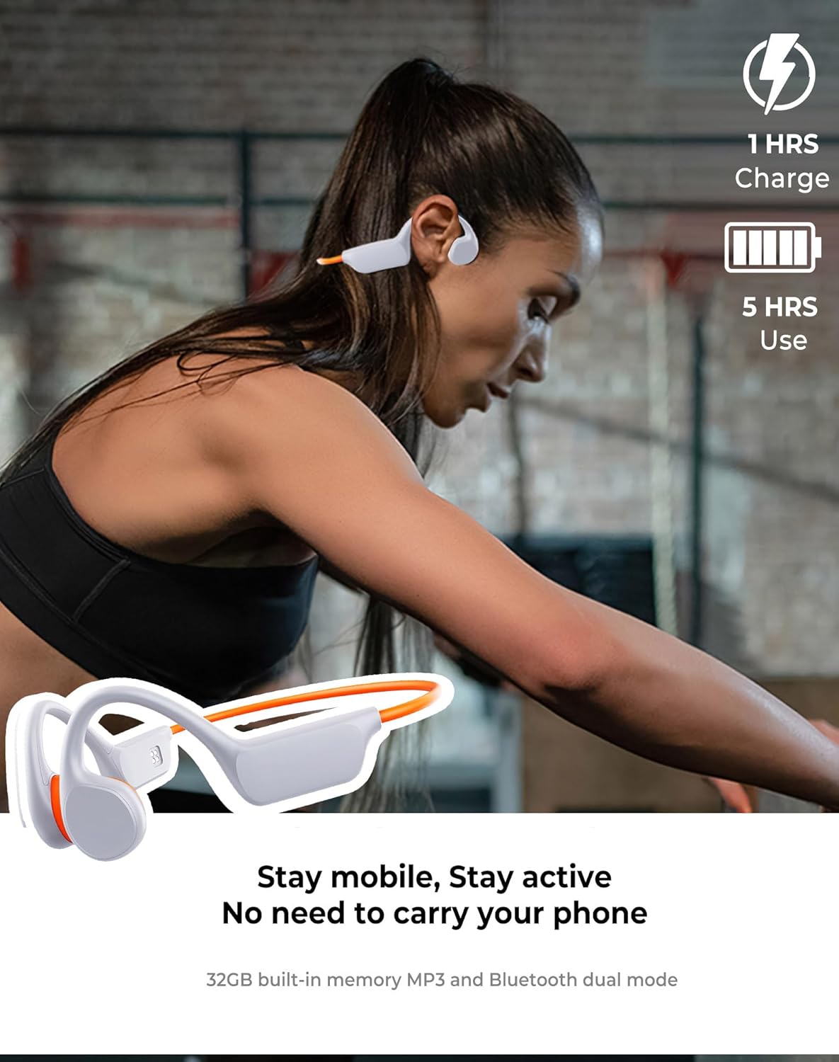 Swimming 5.3 lPX8 Swimming 32GB MP3 Atopskins Waterproof Bone Conduction Headphones Bluetooth Underwater Waterproof