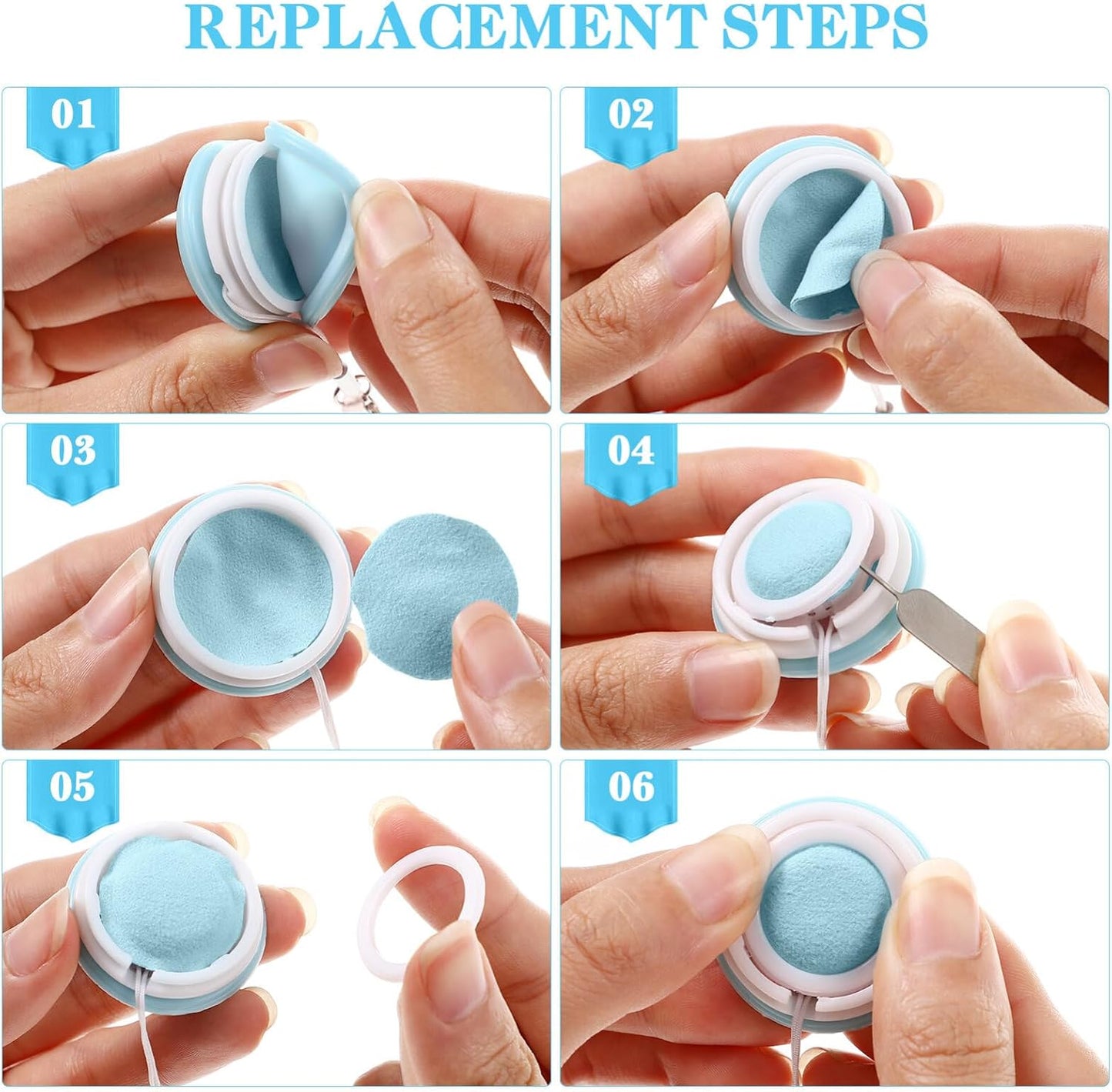 4pcs STOBOK Macaron Screen Cleaners Eyeglass Lens Portable Phone Screen Cleaners Keychain Screen Cleaning Brush