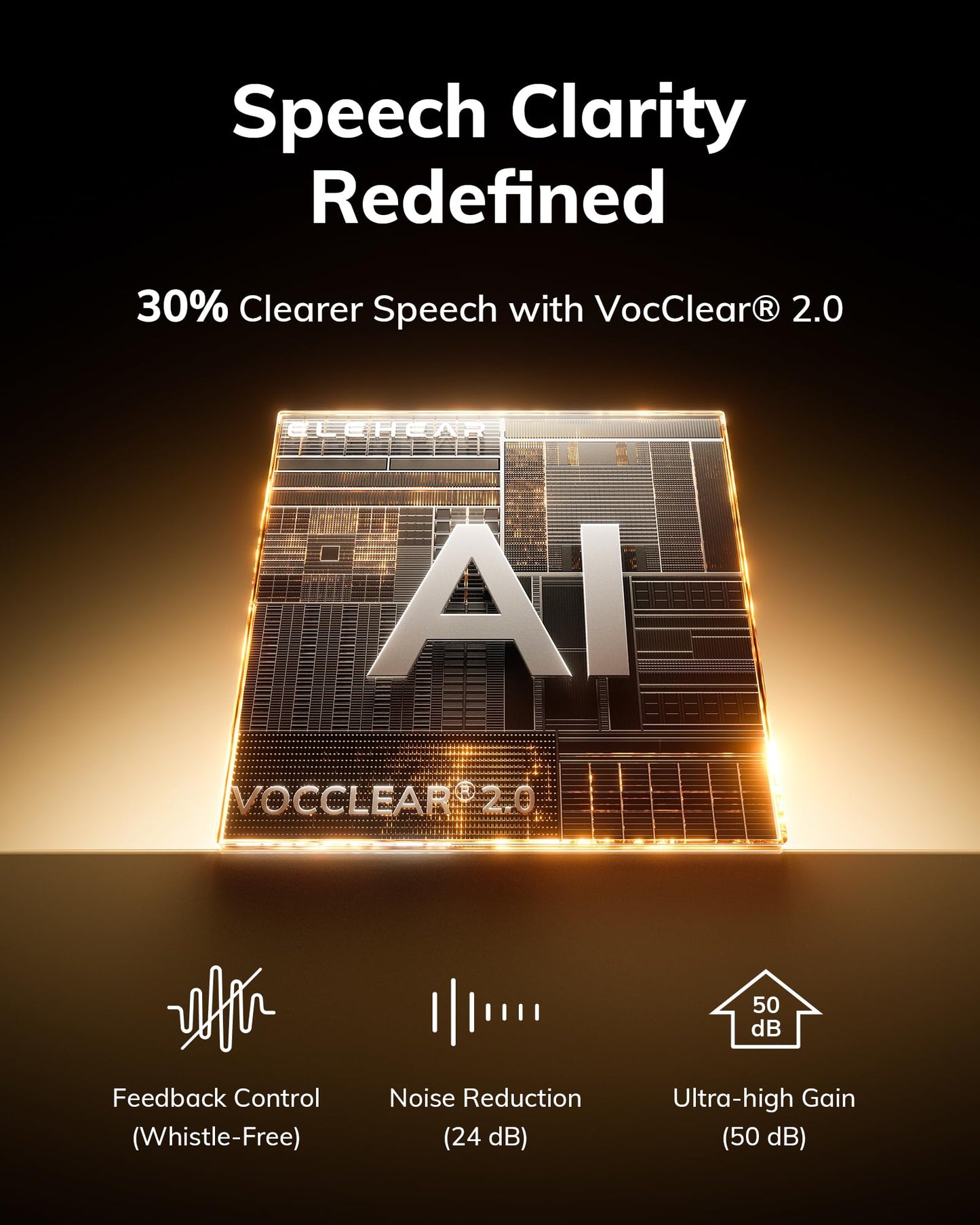 ELEHEAR-Beyond Pro Hearing Aids, Bluetooth OTC Hearing Aids for Seniors and Adults, Premium Sound Algorithm with VocClear 2.0, 30% Clearer Speech, Music Mode & Enhanced App, Bluetooth Streaming