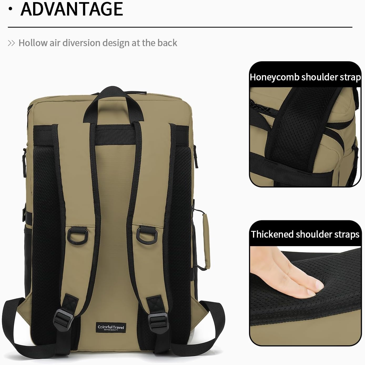 Backpack 4-Way Kalesi Gym Duffle Tennis Bag Waterproof with Shoes Compartment for travel Sport Hiking laptop (Wood