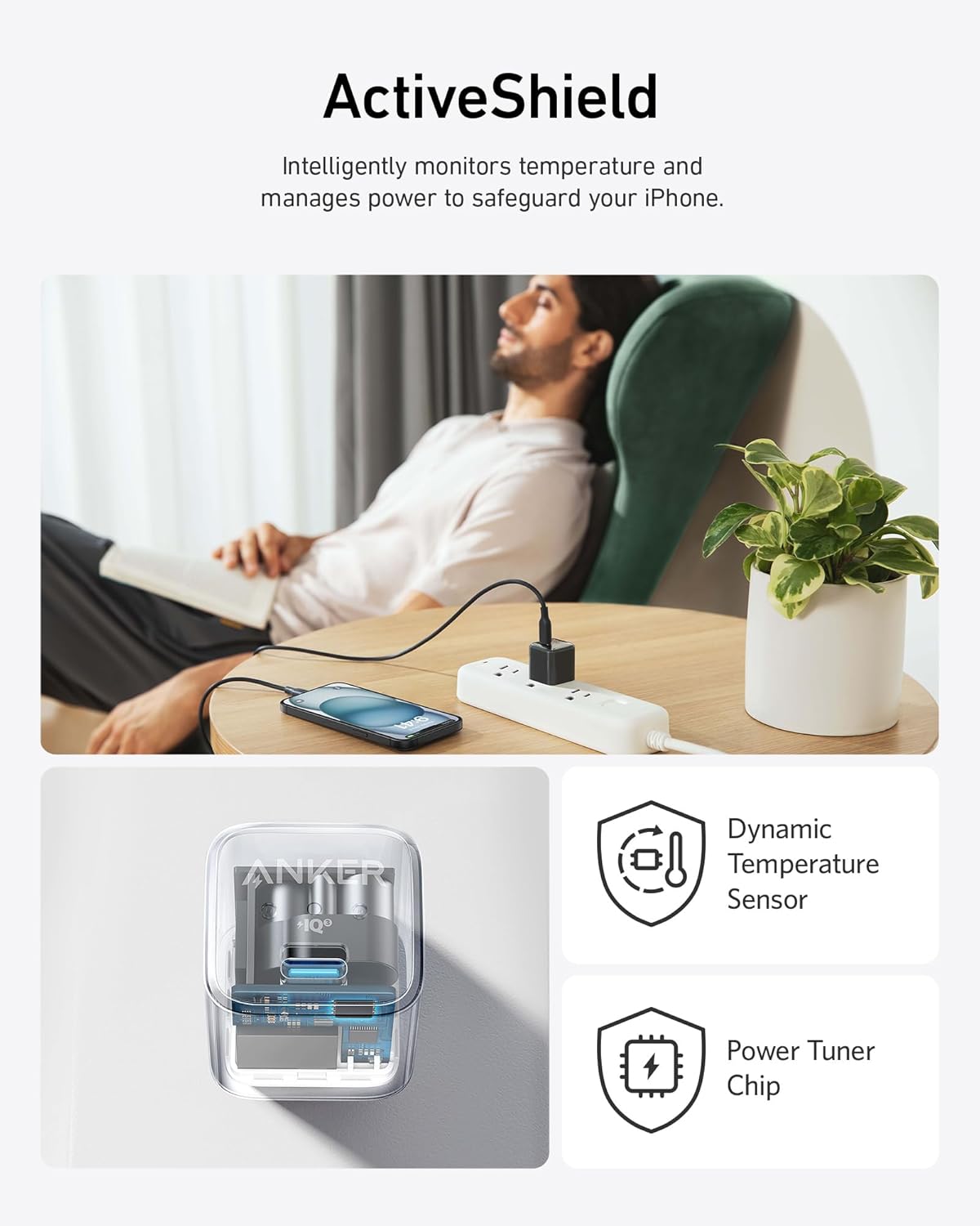 Anker 20W 3.0 17/16/15/14/13 4/3, USB C Charger Block (Nano Pro), PIQ Compact Fast Charger for iPhone Series, Galaxy