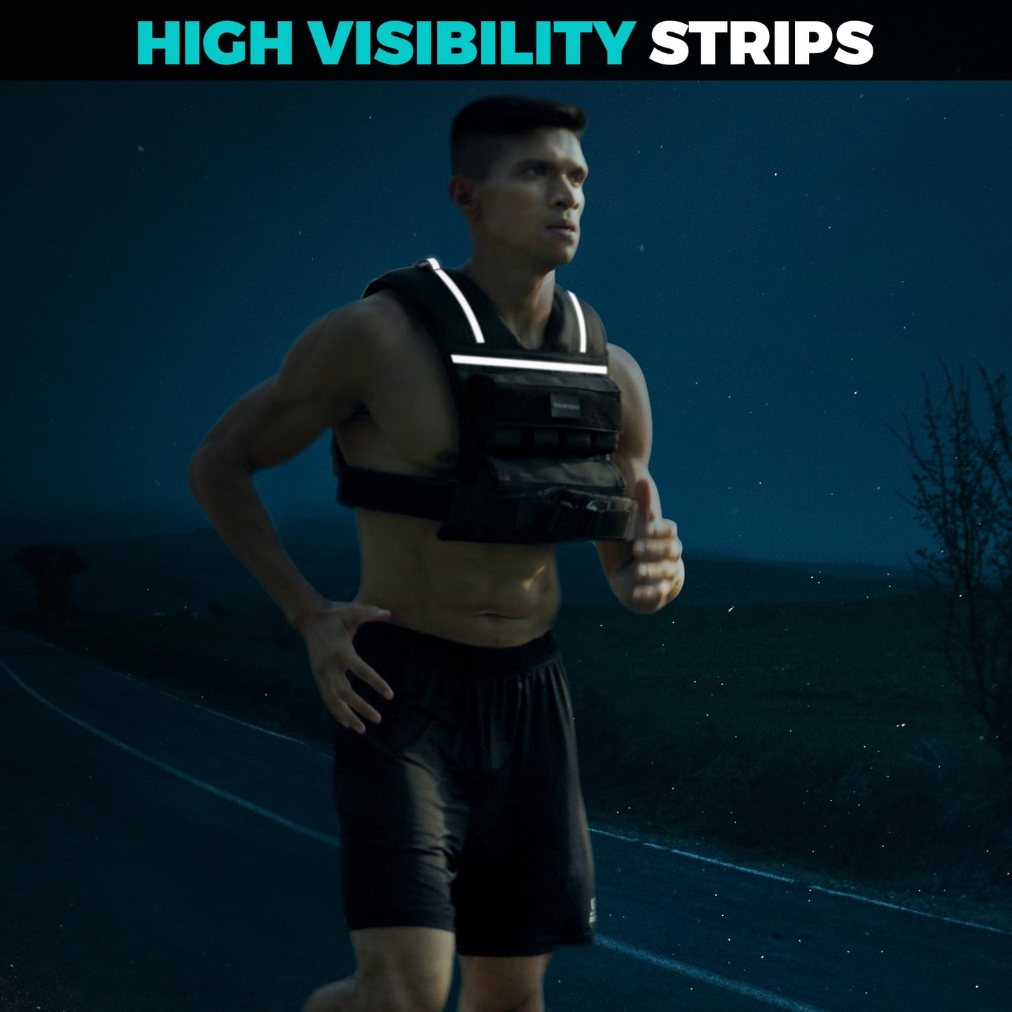 35lb/45lb Weighted Vest Men , Adjustable Rucking Vests for Walking with Reflective Stripe, 1.2" Ultra Thick Shoulder Padding Strength Training Workout Vest for Running GYM Home, Detachable Iron Weights