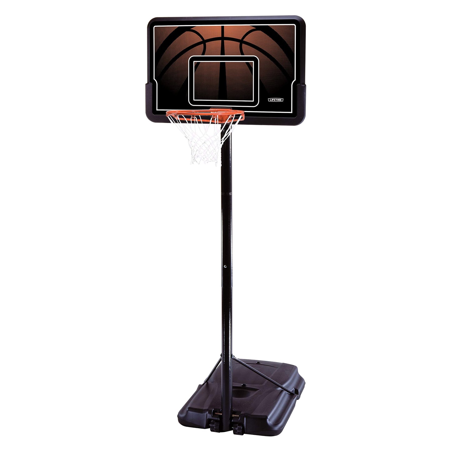 Lifetime Portable Outdoor Basketball Hoop, 44 Inch Backboard, 7.5-10 Ft Telescoping Adjustable Height System