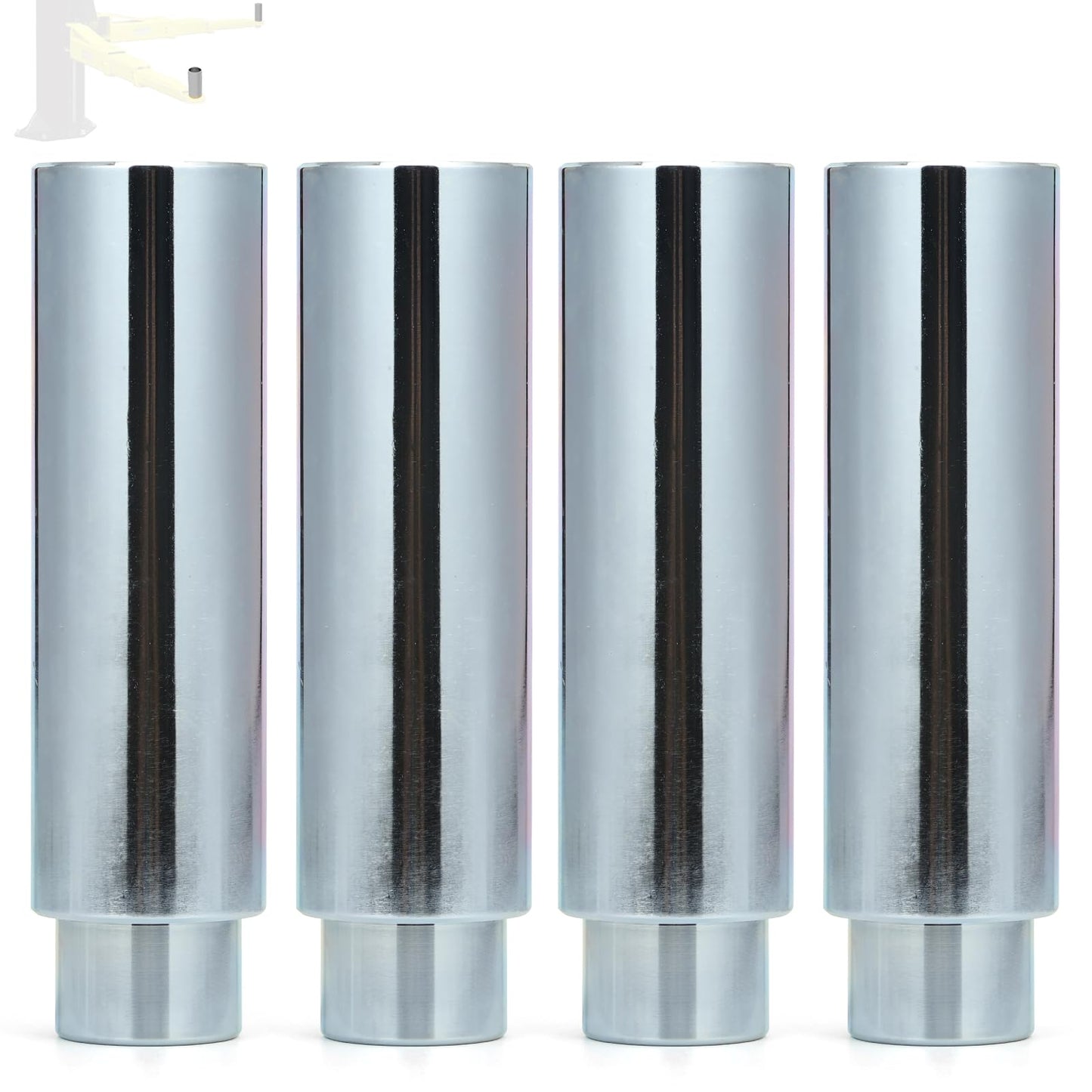 Atesilor 4pcs Upgraded 38mm Lift Adapter with Limit Slot, 6 Inch Extension Stack Truck Adapter for 2 Post Car Lift Bridge Jack