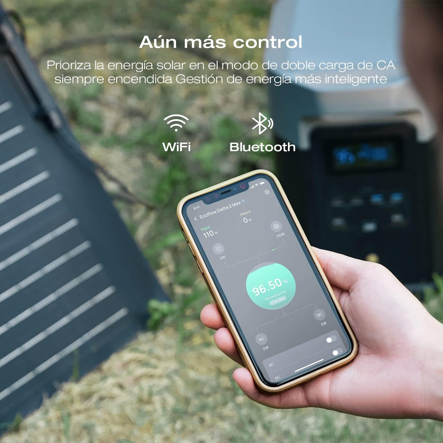 EF ECOFLOW Portable Power Station DELTA 2 Max, 2400W LFP Solar Generator, Full Charge in 1 Hr, 2048Wh Solar Powered Generator for Home Backup(Solar Panel Optional)
