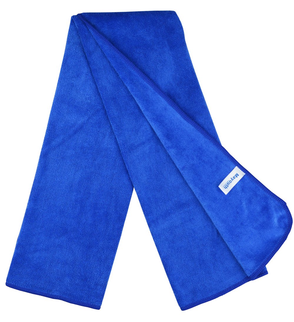MAYOUTH Gym Towels for Men & Women Microfiber Sports Towel Set Fast Drying & Absorbent Workout Sweat Towels for Fitness,Yoga, Golf,Camping 3-Pack Gift Present