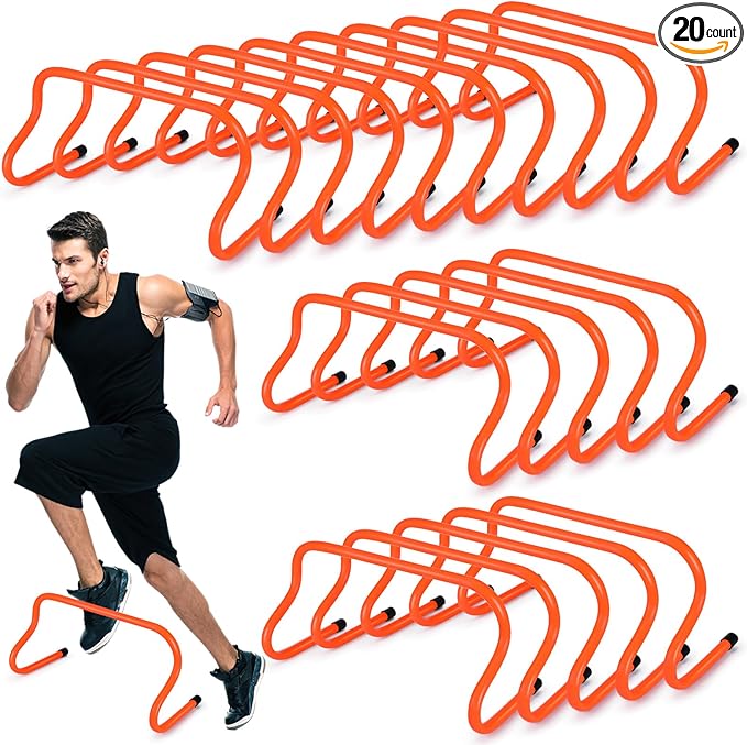Wettarn 20 Pcs 9" Speed Training Agility Hurdles for Athletes Training Hurdles Reliable Training Hurdle Plyometric and All Purpose Hurdles Training Equipment for Soccer Basketball Football