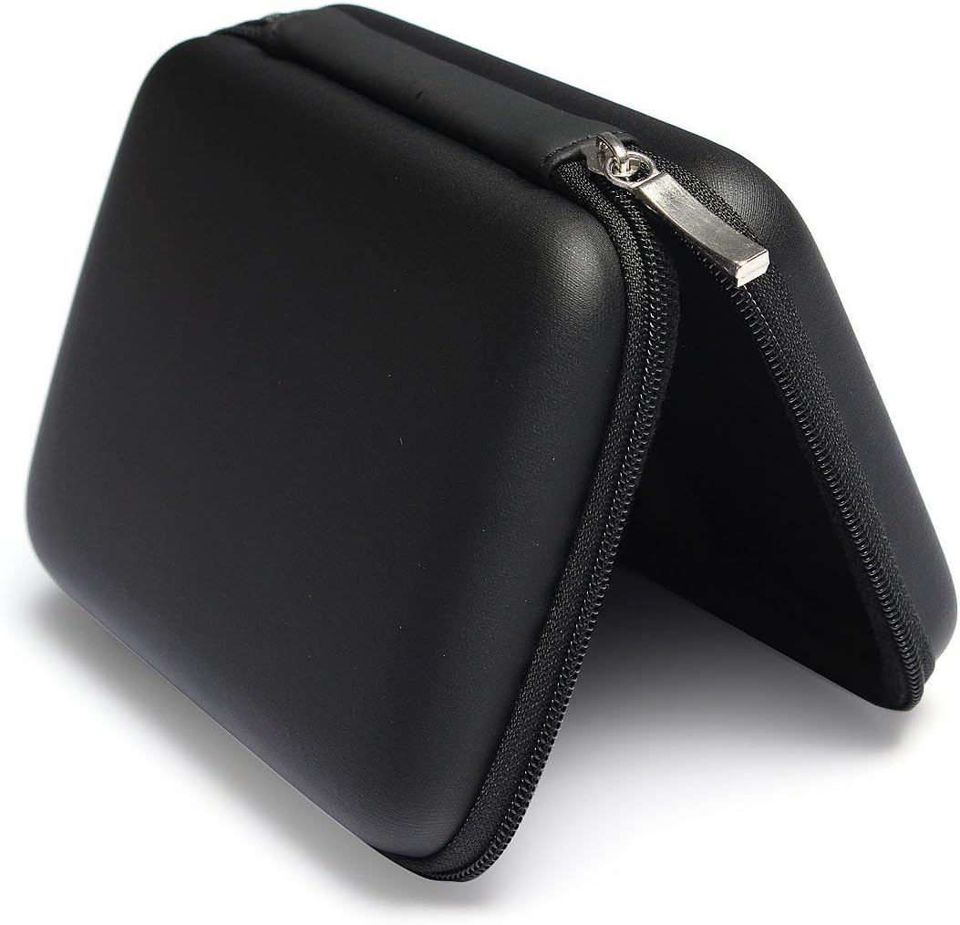 CableVantage 2.5" External Hard Drive Disk Case Portable Power Bank External Battery Bag Hand Carry Zipper Travel