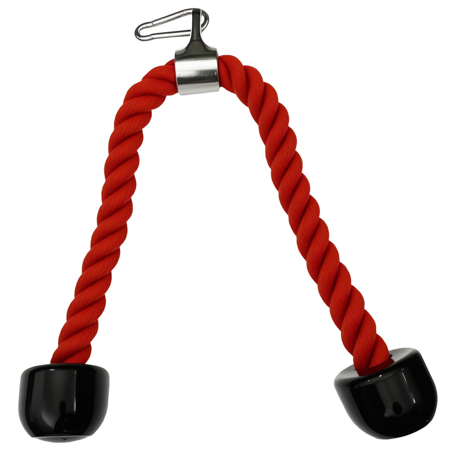 qibylift Tricep Rope Cable Attachments Cable Machine Accessories for Home Gym, 27 Inch Tricep Rope For Pulley System Attachment, LAT Pull Down, Cable Machine Attachments, Weight Fitness (Red)