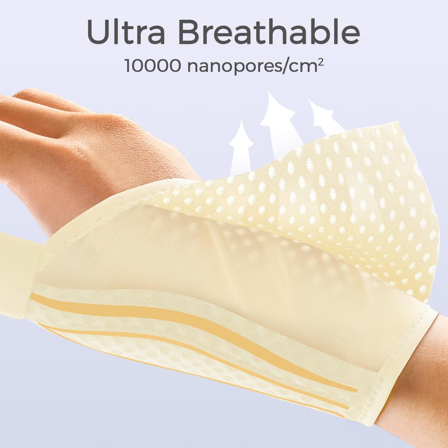 FREETOO Stable Thumb Brace Right Hand Left Hand for Arthritis Pain and Support, Thumb Splint for De Quervains Tenosynovitis,Trigger Thumb and Wrist Stabilizer for Tendonitis, Sprain.Beige Right L