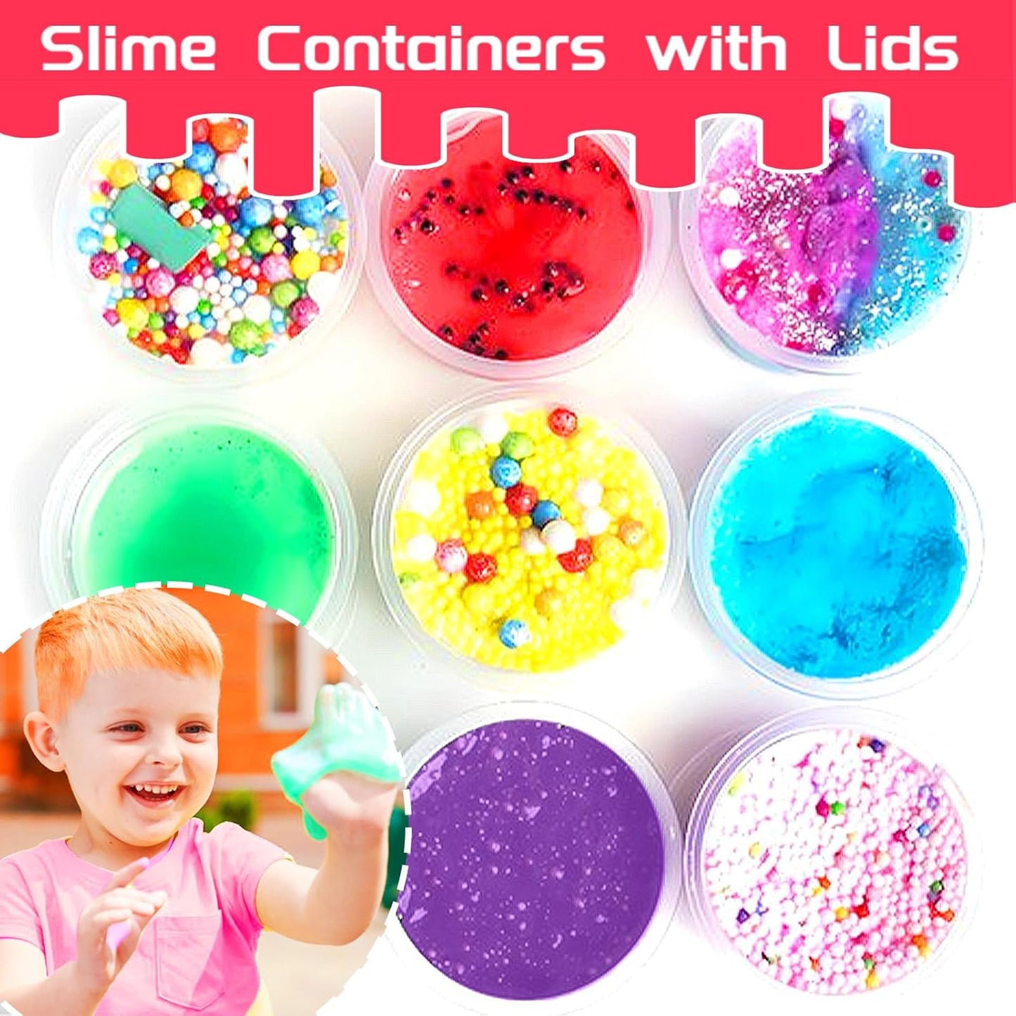 Szsrcywd 50 Sets 4 Oz Clear Slime Containers - Disposable Portion Cups for Meal Prep & Dipping Sauces