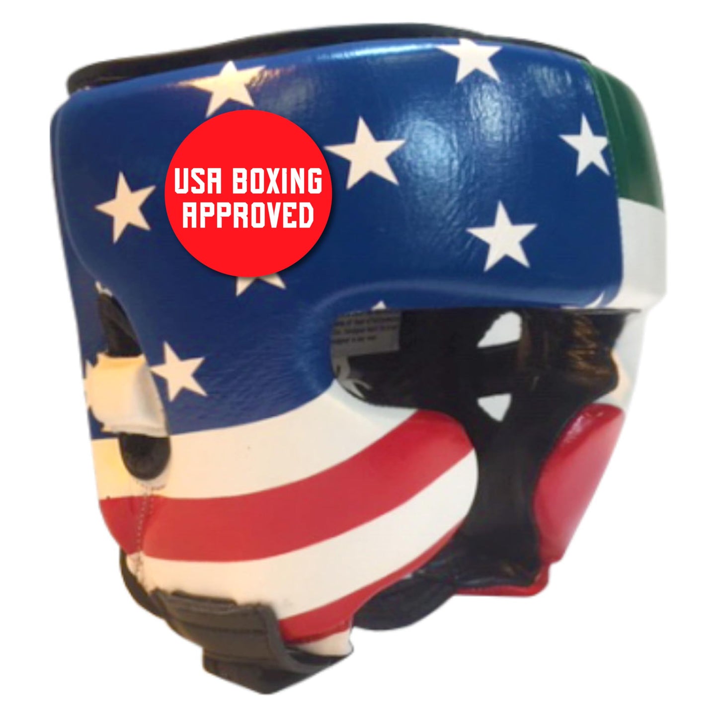 Ringside Competition Boxing Headgear, USA Boxing-Approved Leather Headgear with Cheek Protection, Great for MMA, Muay Thai, Kickboxing, and Training, Ideal for Men and Women, USA/Mexico, XL