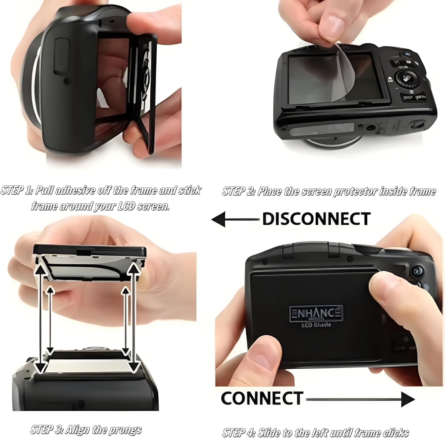CasaNexa 3" LCD Screen Hood Sun Shade Foldable Anti-Glare Reflection Viewfinder Protector Display Guard Monitor Shield