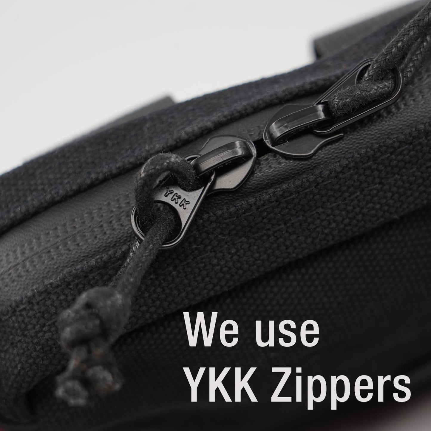 Tintris Belt Pouch for Men Women YKK Zippers, EDC Belt Pouch Bag Waist Pack for Hiking, Traveling, Outdoors, Water Resistant, Tough Waxed Canvas, Black, Size Small