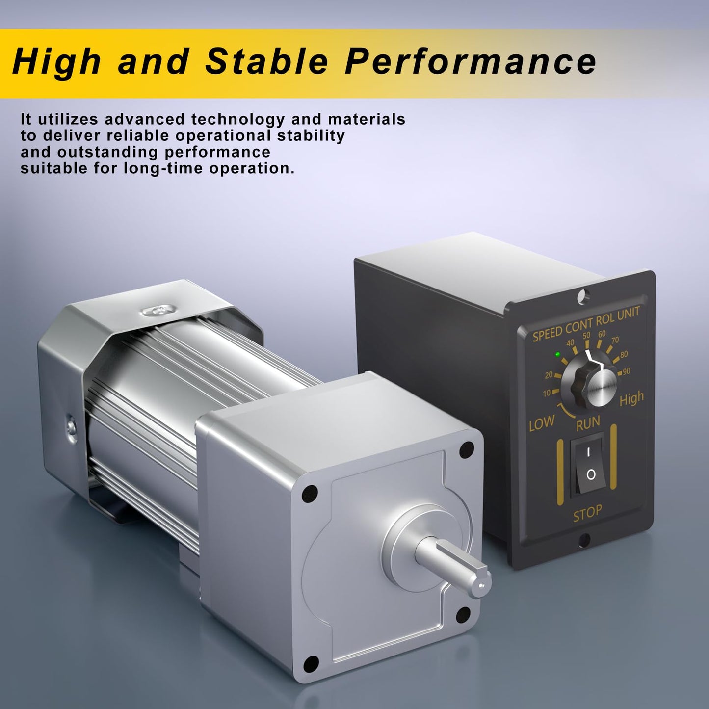 Bemonoc High Torque Electric AC Gear Motor Low Speed 15Rpm, Variable Speed Motor 110V 200W Output Shaft 18mm + Reversible Speed Governor for Metal Cutting Machine Tools