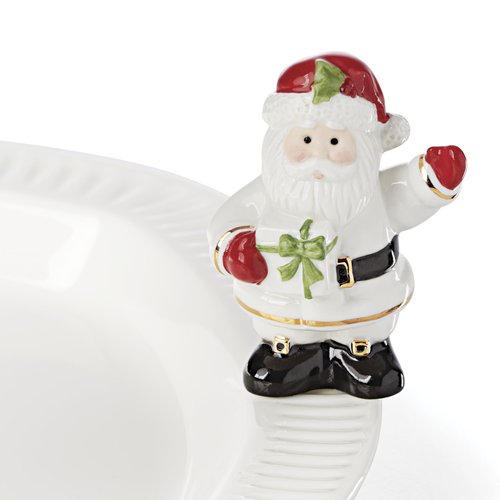 Lenox 894245 Profile Santa Popper, White, Christmas & Holiday Hosting