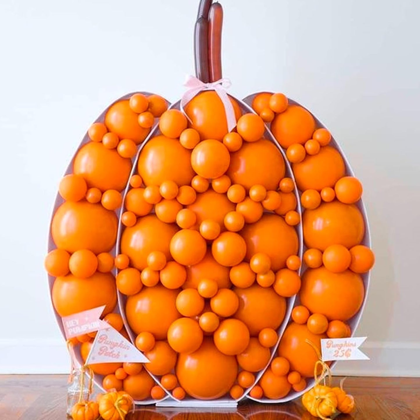 PartyWoo Orange Balloons - 101pcs 12 Inch Fall Latex Helium Balloons for Birthday & Baby Shower Decor
