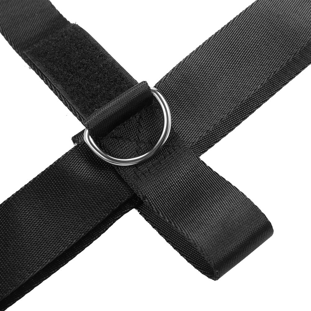 MOOCY 2 Pack Foot Strap for Cable Machine Fitness Attachment Ankle Straps Glute Kickback Leg Exercise for Cable Machines Shoe Cover Pull Belt-4 Ring