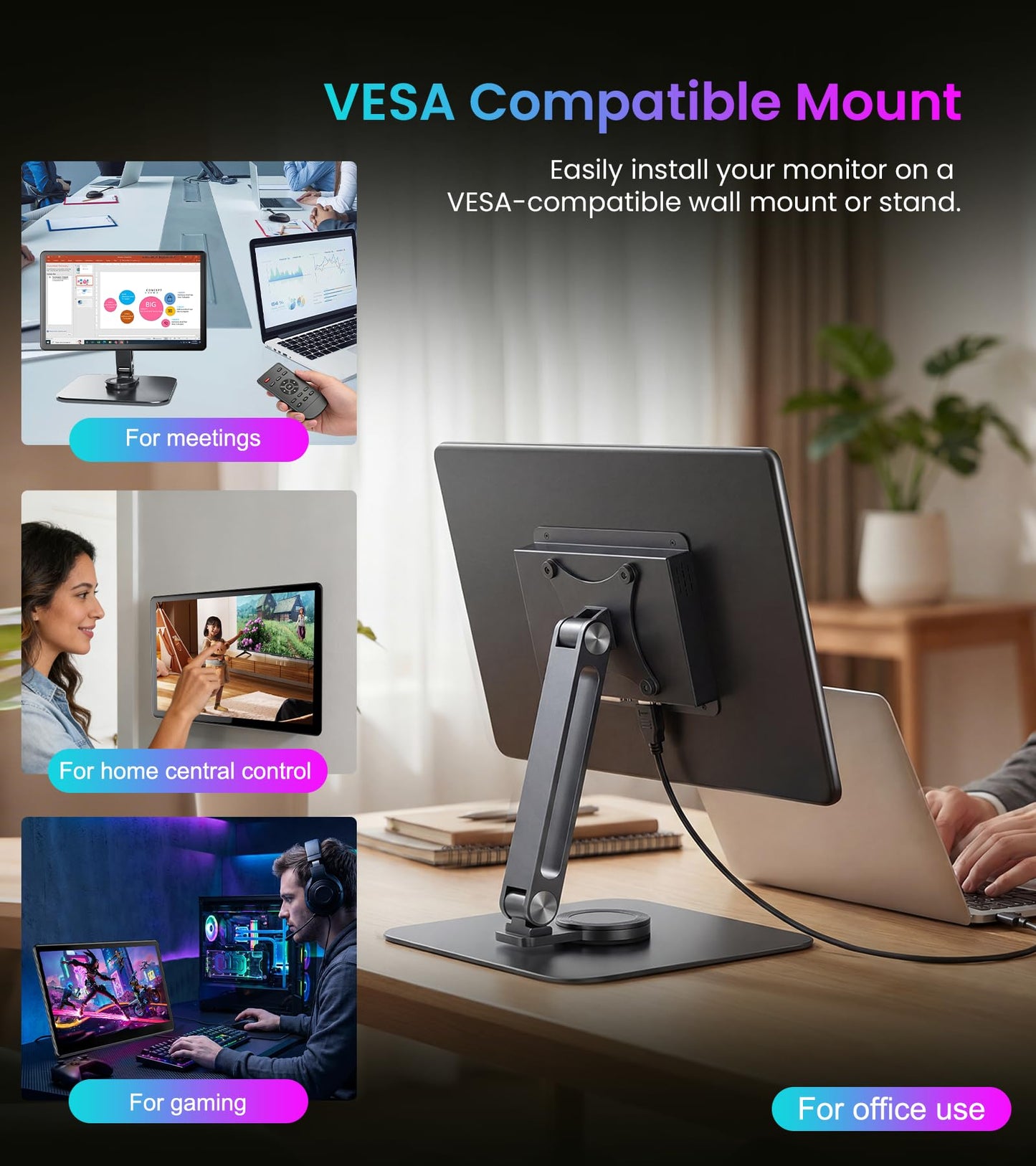 JUNEBOX 15.6" Touchscreen Monitor - HDR 1080P IPS with VGA DVI HDMI VESA Dual-Speaker,10-Point Industrial Touch Screen Monitor for PC,Laptop,RPi,POS,Kiosk,Home,Industrial (15.6 inch Touchscreen)