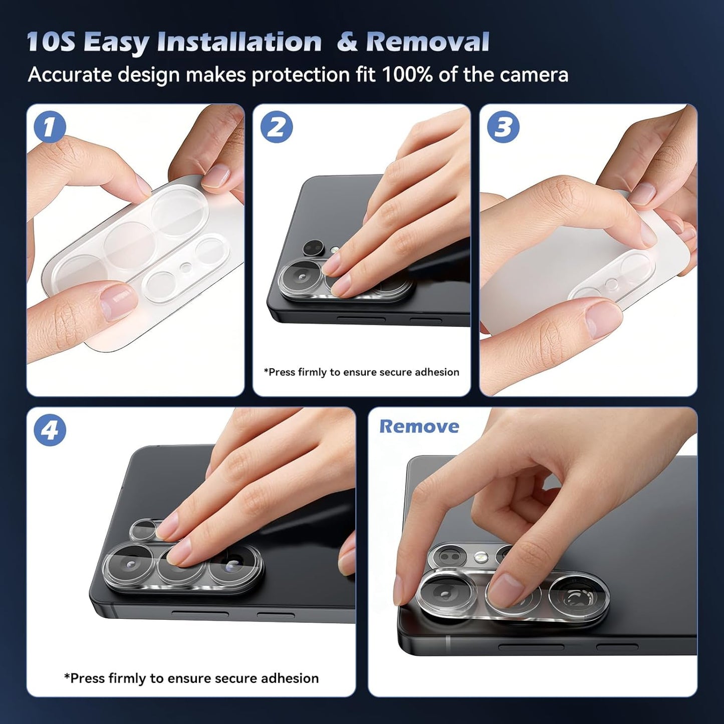 [4 Pack S26 6.9in 5G, 9H CloudValley Camera Lens Protector for Samsung Galaxy Ultra Tempered Glass Lens Cover