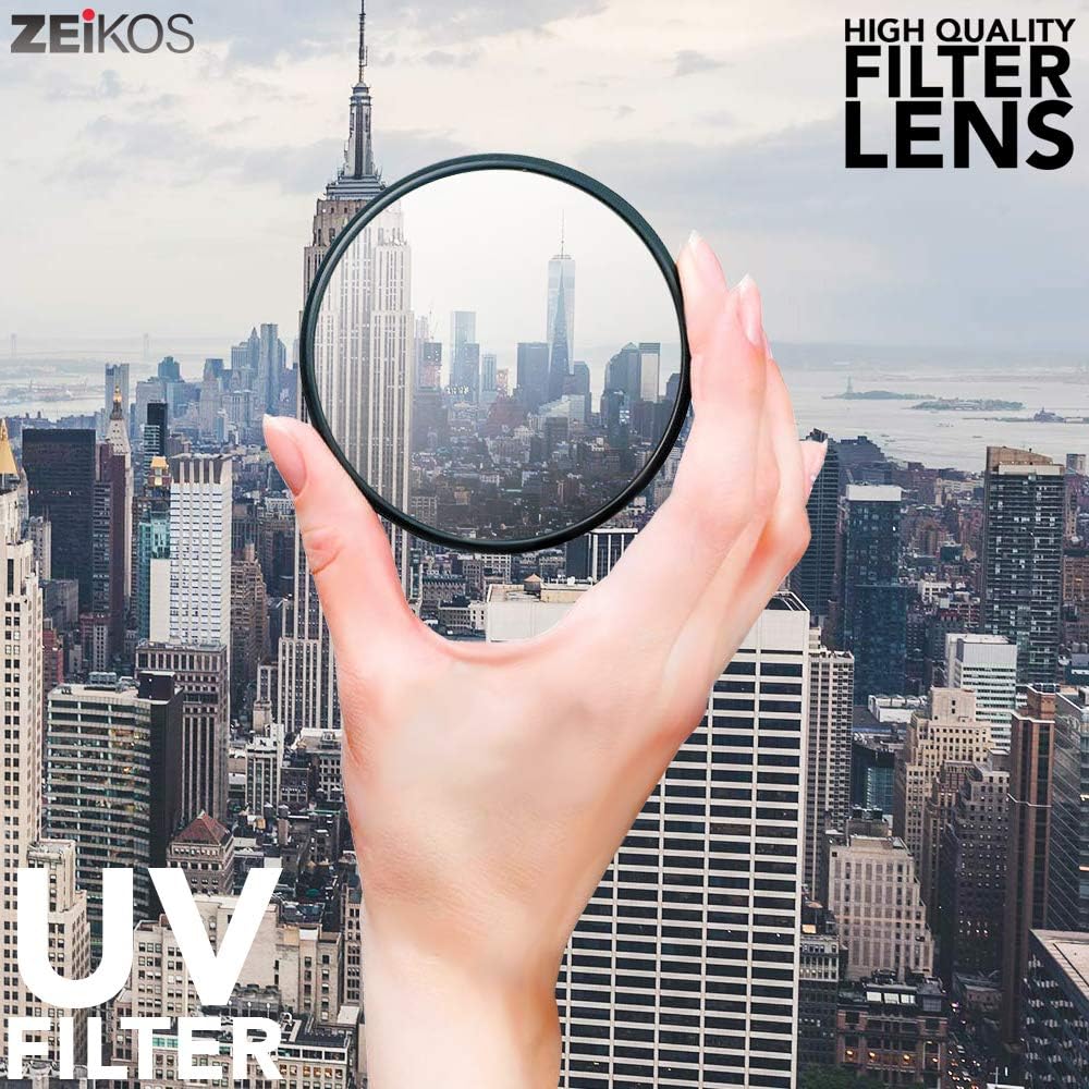 Zeikos 67MM 67MM (ZE-FLK67) Photo Professional Photography Filter Kit (UV, CPL Polarizer, FLD) for Camera Lens