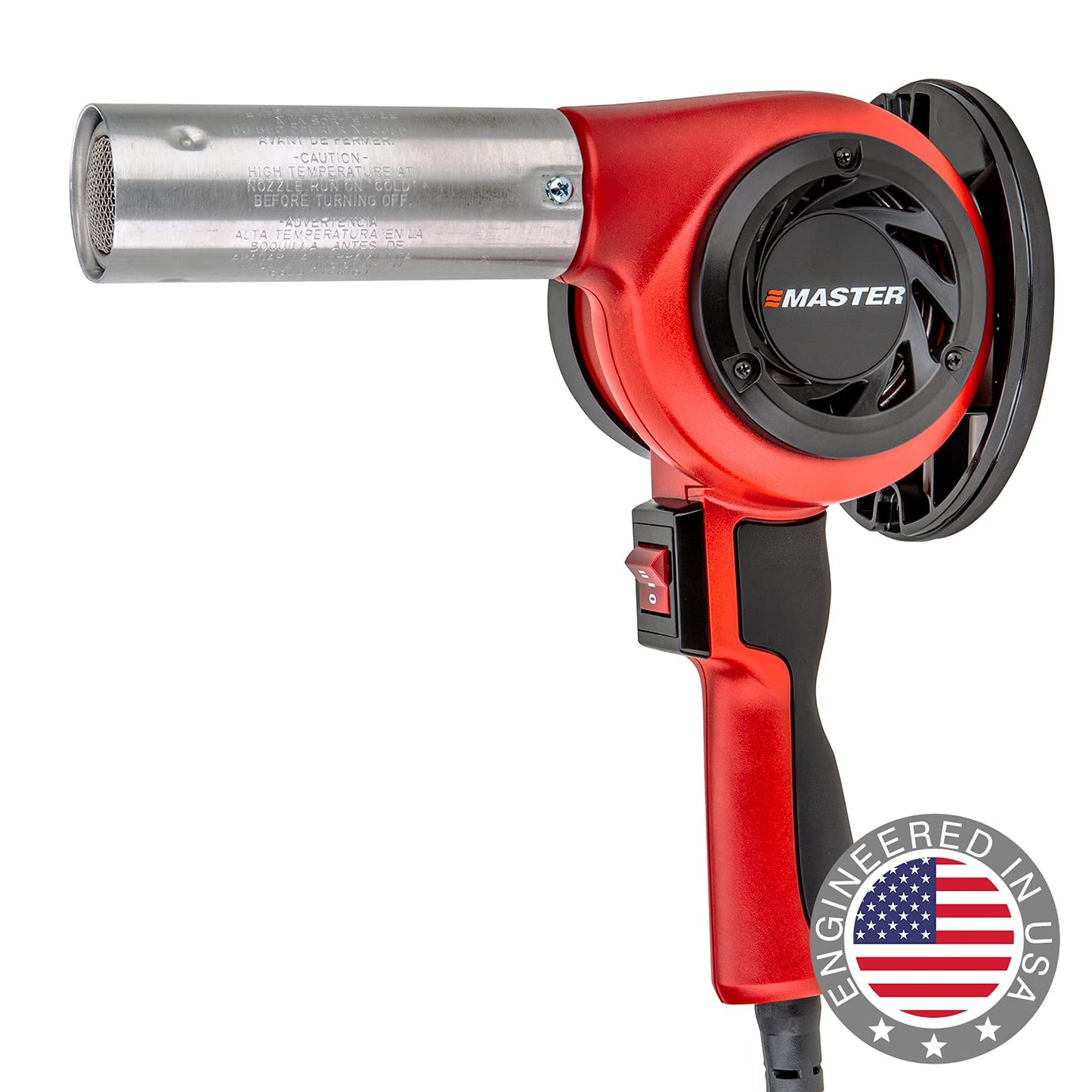 Master Appliance HG-501T Lightweight Industrial Heat Gun, High Airflow, Lightweight Plastic Housing, Great for Handheld Use, Adjustable Stand-1200F, 120V, 1680W, 14 Amps - Assembled In USA
