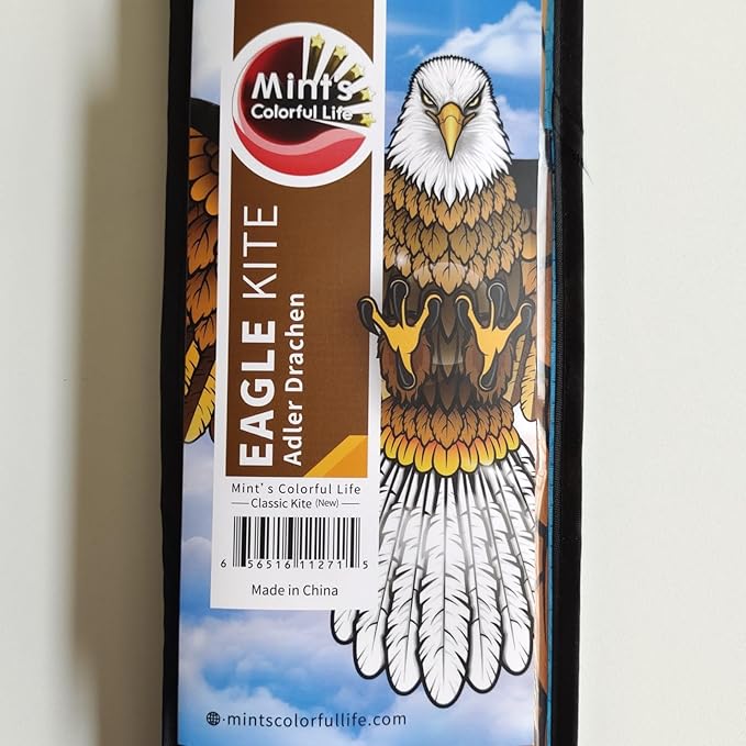 Bald Eagle Kite for Adults and Kids, Huge Kites Easy to Fly Single Line Kite for Beach Trip